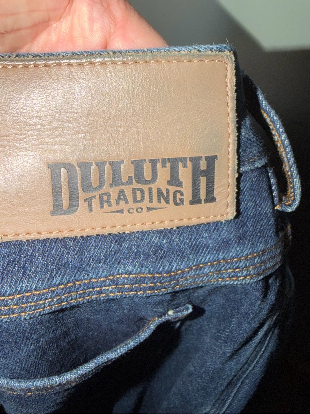 Duluth Trading Men's Dark Blue Denim Jeans 40X34 - Picture 6 of 6